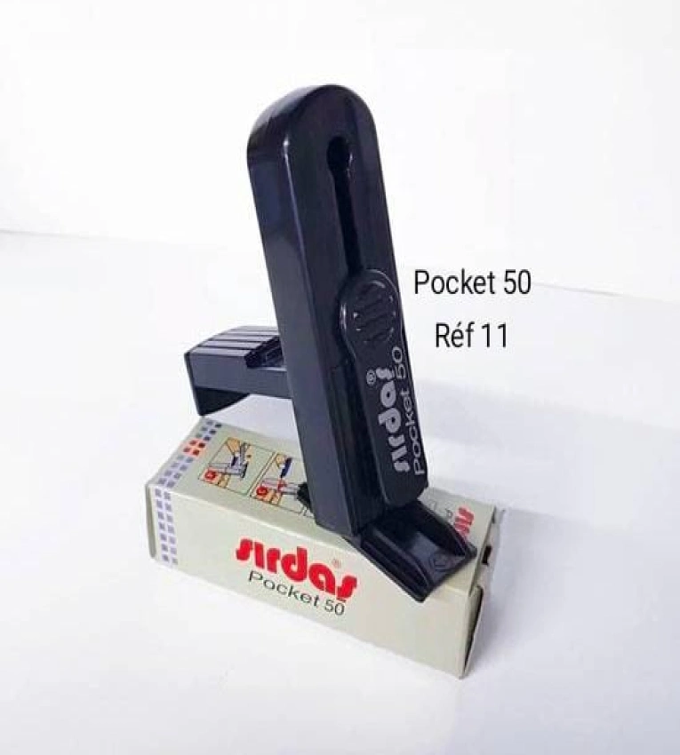 Cachet stylo Sirdas Pocket 50 – Réf. 11, pratique et portable, idéal pour une utilisation en déplacement.