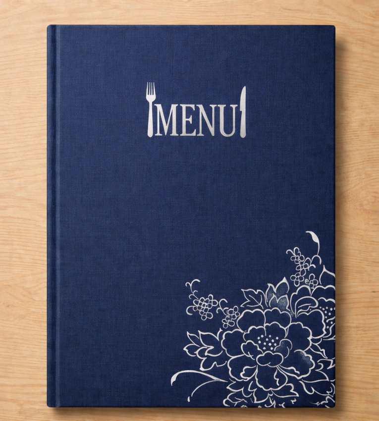 Porte-menu A4 en similicuir, élégant et professionnel, idéal pour restaurants, cafés et hôtels, rechargeable et facile à utiliser