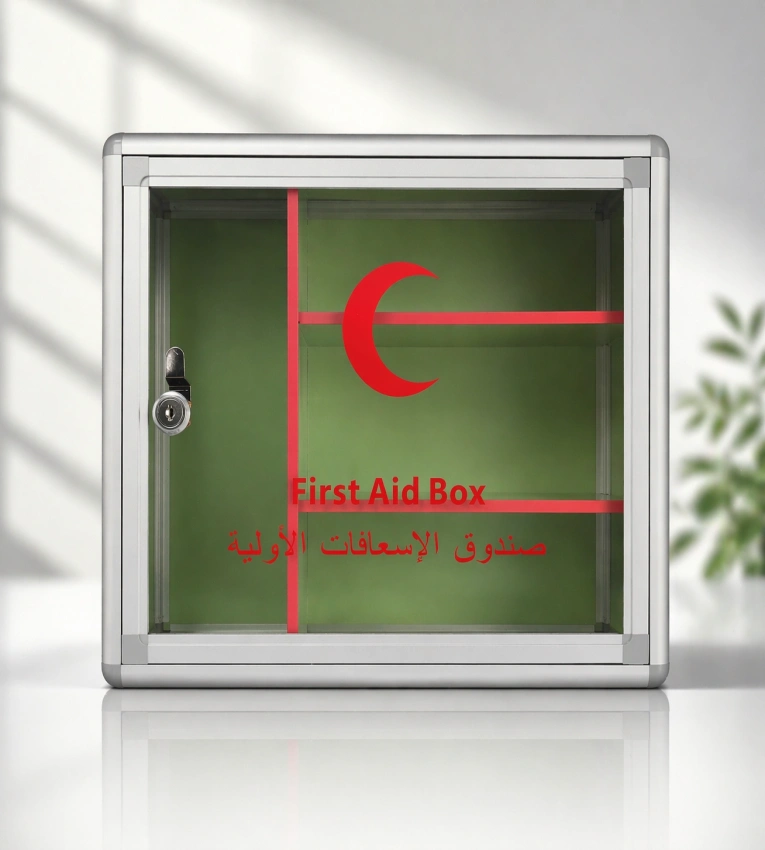 Boîte à Pharmacie Métallique Grand Format – Coffret de Rangement Médical Pratique et Sécurisé
