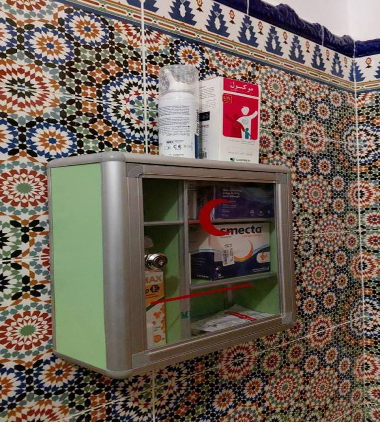 Grande Boîte à Pharmacie Métallique – Rangement Médical Sécurisé & Pratique