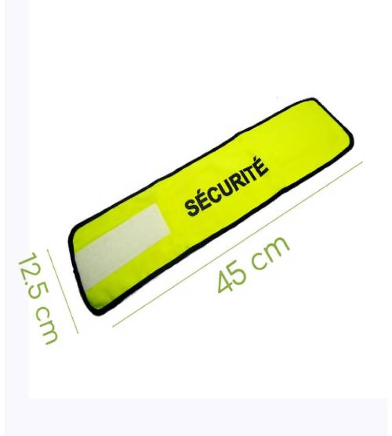 Brassard de sécurité haute visiblité - Sécurité- jaune fluo