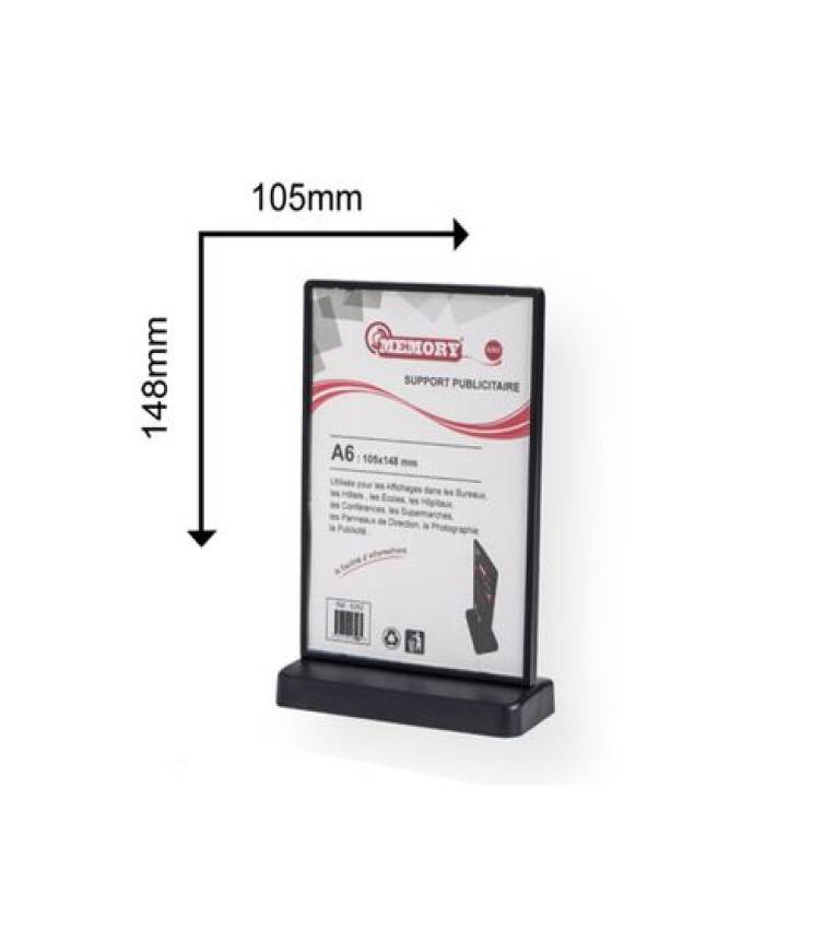 Cadre d'affichage  en plastique A6 Memory105mmx148mm
