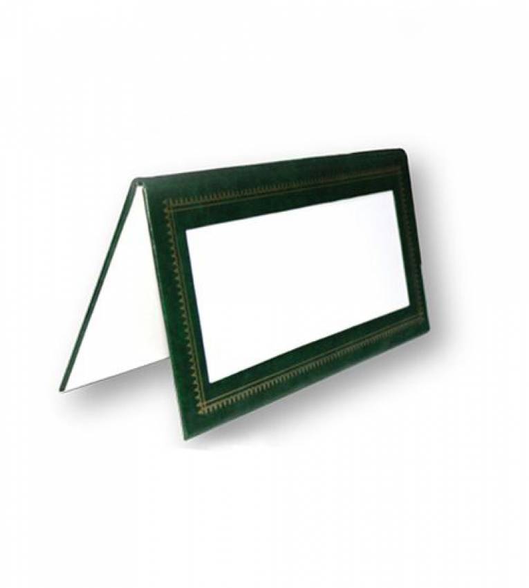 chevalet de bureau en cuir vert