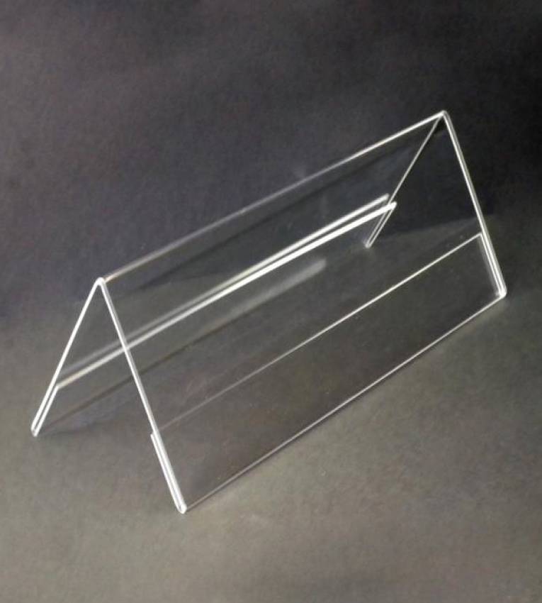 Présentoir de table transparent plexiglass format V