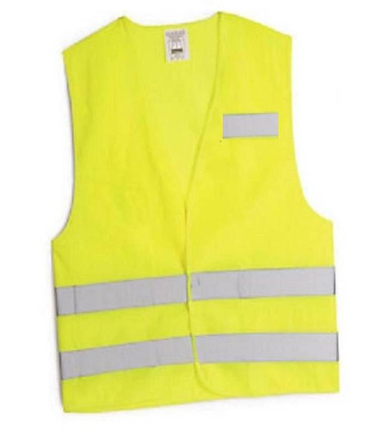 Gilet De Sécurité Réfléchissant Jaune Fluo