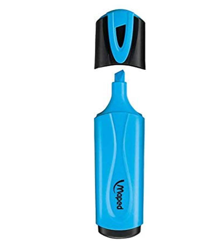 MAPED - Boite des Surligneurs Fluo Peps Classic coloris Bleu