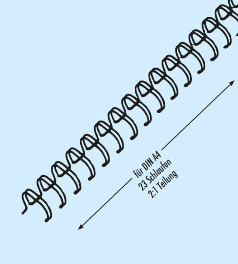 Reliures métalliques 2:1, A4 16,0 mm (5/8") | argentées - Pratiques et élégantes pour vos documents