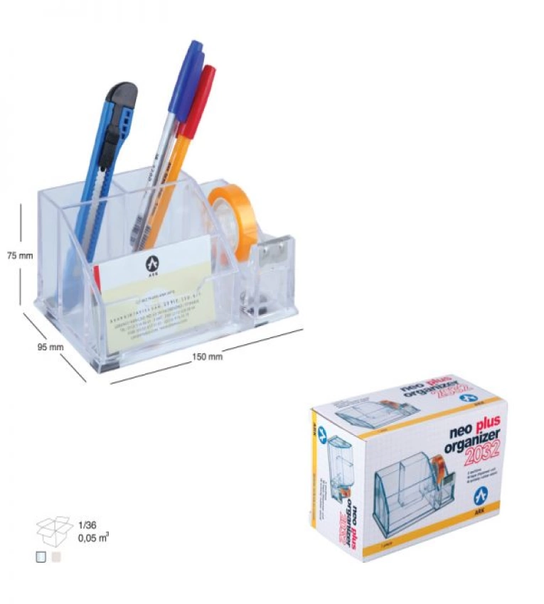 ARK 2032 Neo Organizer Plus transparent : Organiseur élégant et pratique pour une meilleure gestion, qualité supérieure.