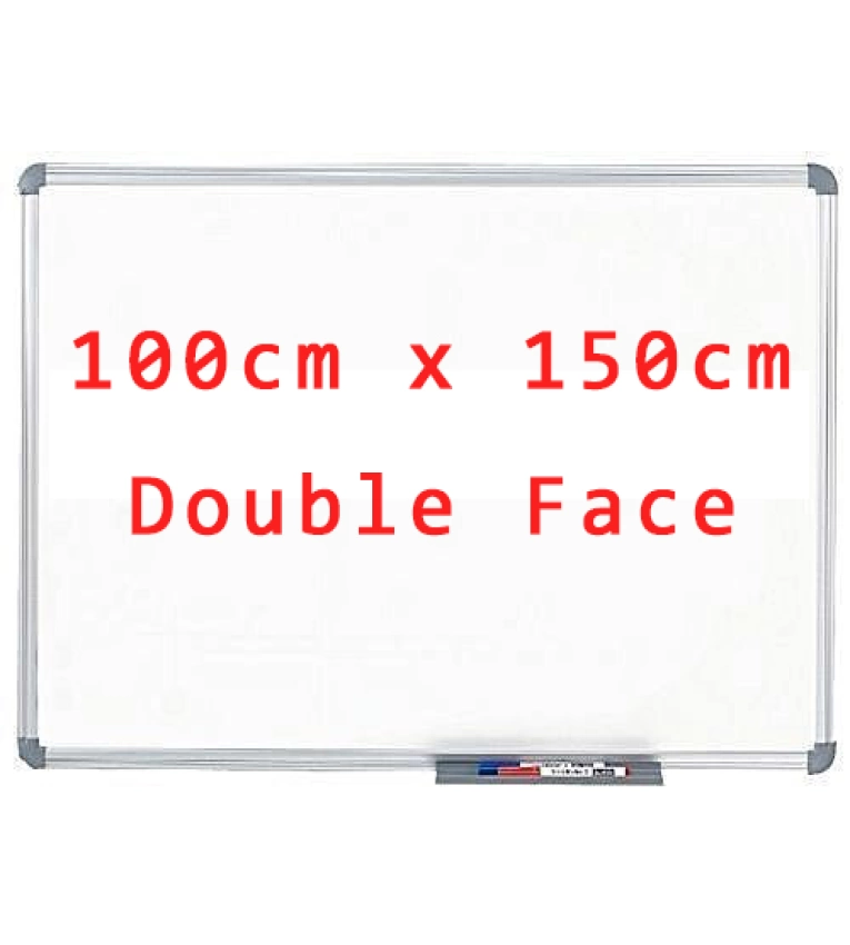 Lot Économique Bureau EXPRESS - Tableau Magnétique Blanc double face 100x150cm.