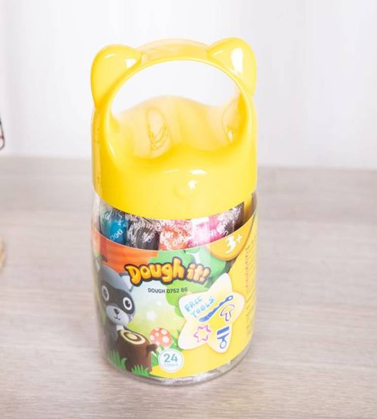 pâte à modeler avec accessoires pour enfants (24 couleurs)
