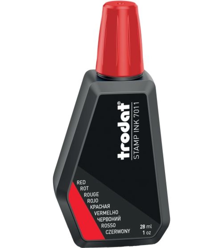 Ravivez vos tampons avec l'encre Trodat 7011 de luxe, flacon 28 ml. Marquage net et durable. Commandez pour une empreinte impeccable !