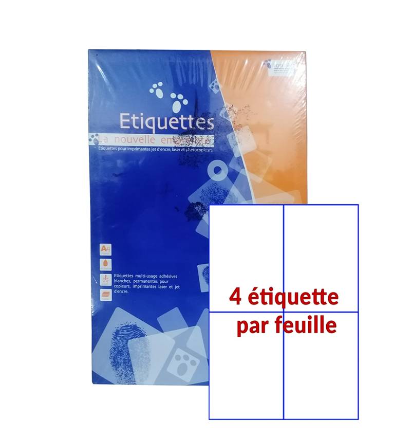 papier adhesives blanche pour impression