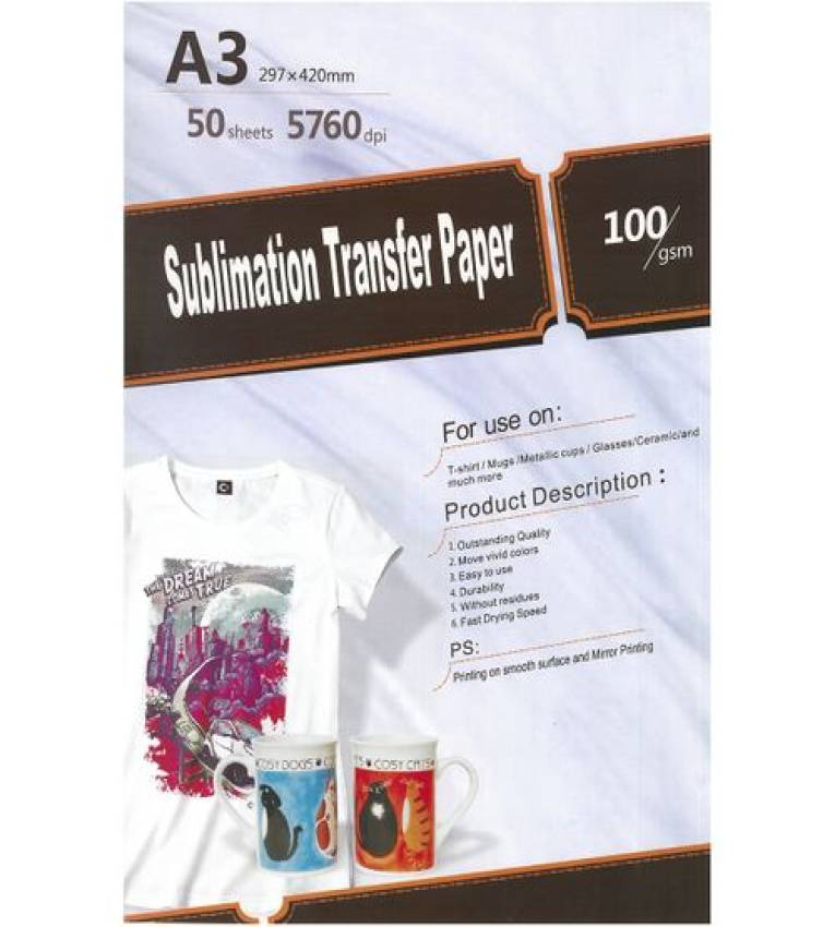 papier de sublimation A3