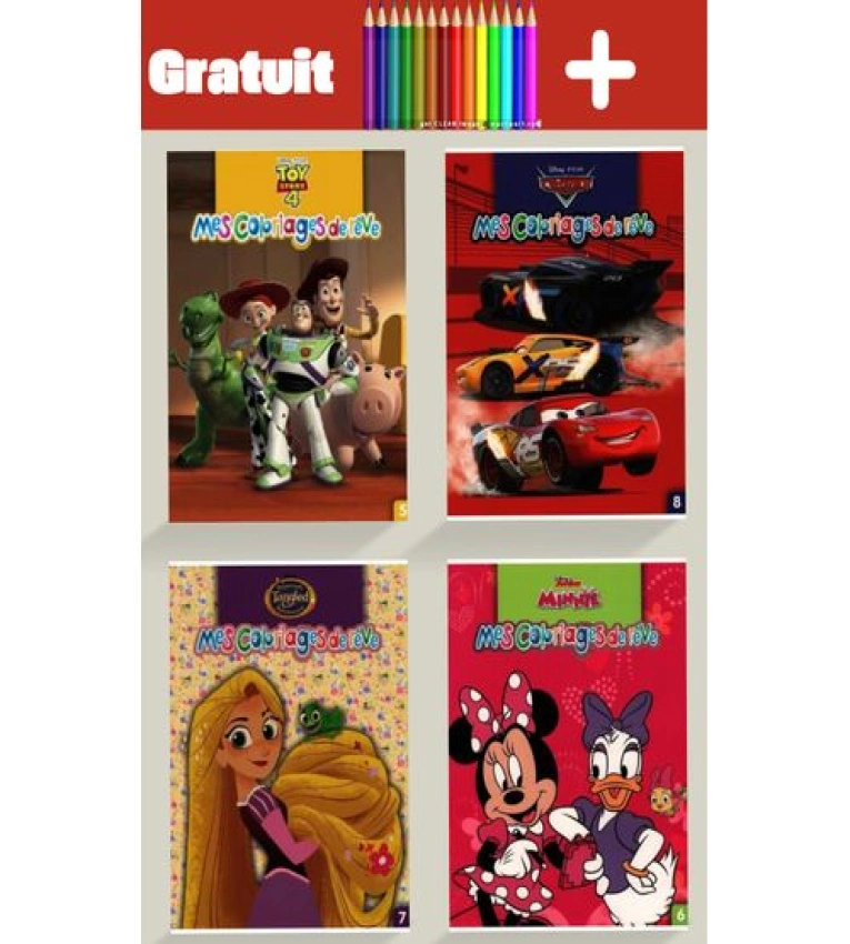 Livres de coloriage éducatifs pour enfants, Pack de livres de coloriage éducatifs avec crayons, Livre de coloriage pour enfants avec crayons inclus