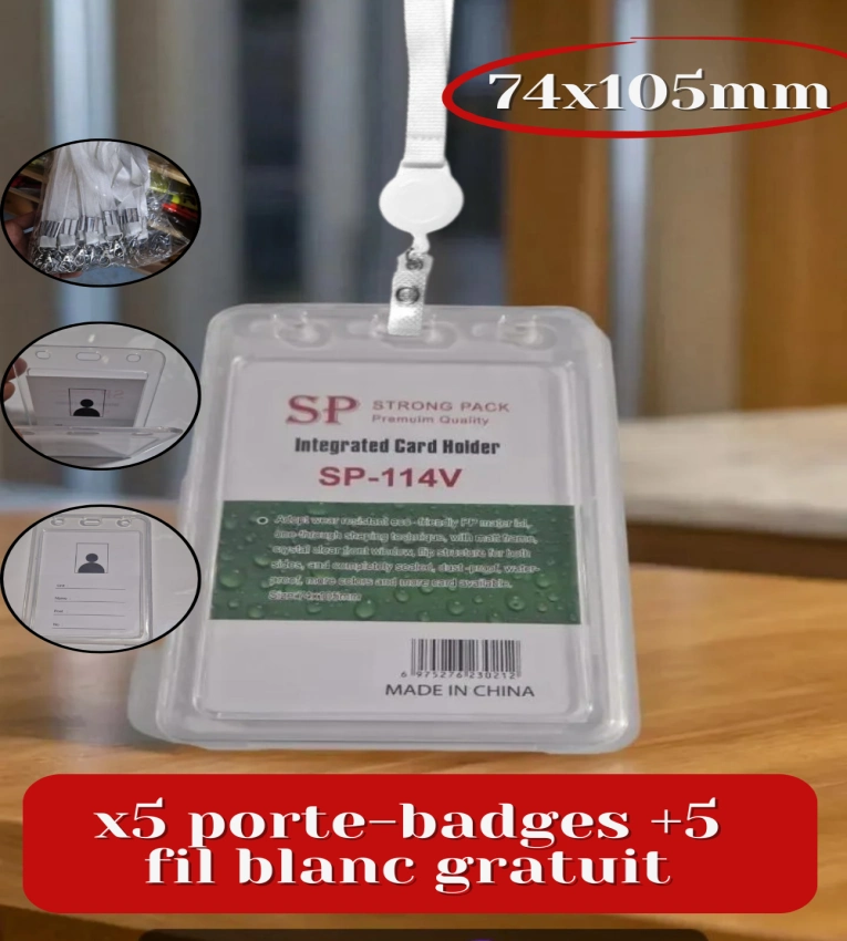 Porte Badge ,Badge Transparent ,Événement ,Conférence ,Entreprises ,Accessoire Professionnel ,Organisation