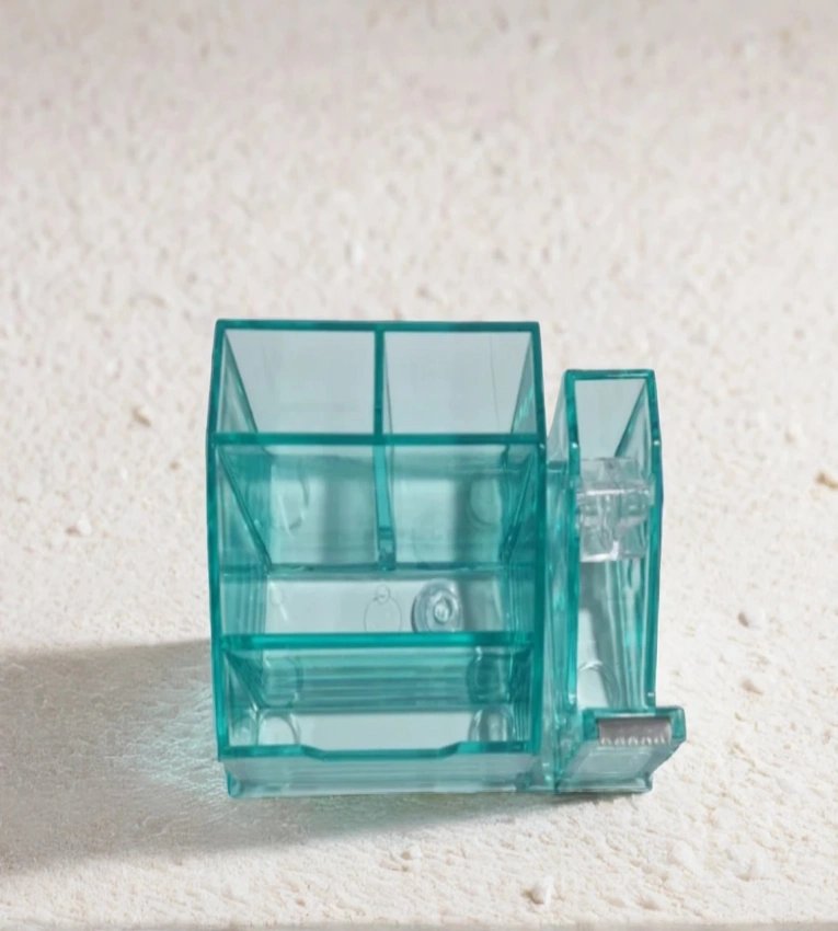 Organisateur De Courrier Bureau Rose Doré - Support Multifonction Avec Compartiments - Dimensions 24x15,5x11,5cm - Pour Lettres, Dossiers, Documents - 6