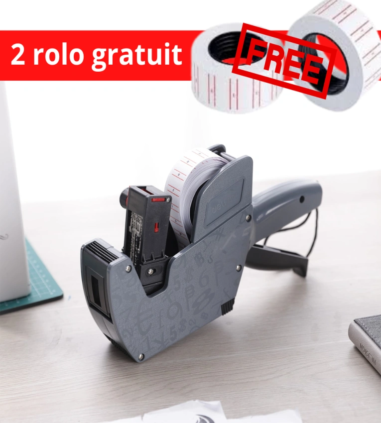 Marquez vos produits avec précision grâce à la machine d’étiquetage DELI 8 chiffres – impression rapide, encre propre et poignée antidérapante.