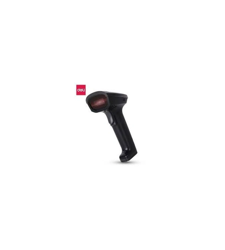 scanner de codes-barres sans fil DELI S212. Grâce à sa technologie avancée, il lit les codes 1D et 2D