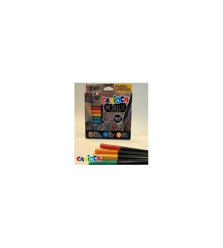 Pack Carioca de 100 feutres à pointe fine, encre lavable, avec album d
