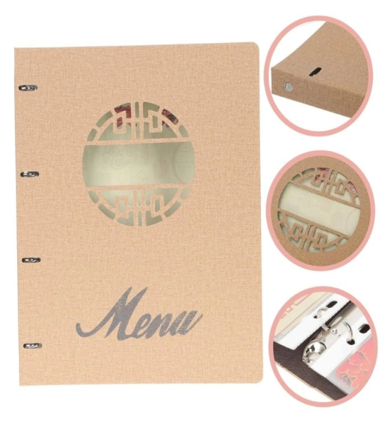 PROTÈGE-MENU CLASSIQUE FORMAT A4 - PORTE MENU HÔTEL RESTAURANT - SECURIT