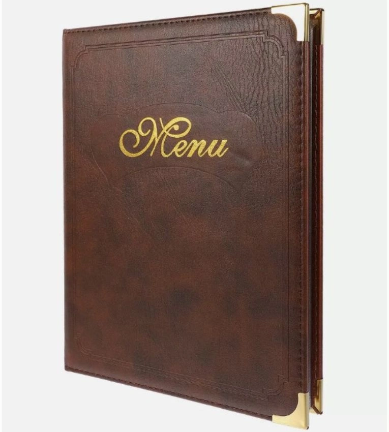 PROTÈGE-MENU CLASSIQUE FORMAT A4 - PORTE MENU HÔTEL RESTAURANT - SECURIT