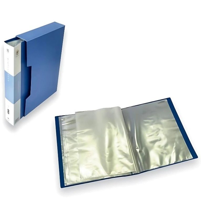 Tanjashop.com - Porte-documents bleu 80 pochettes A4 - Classeur de ...