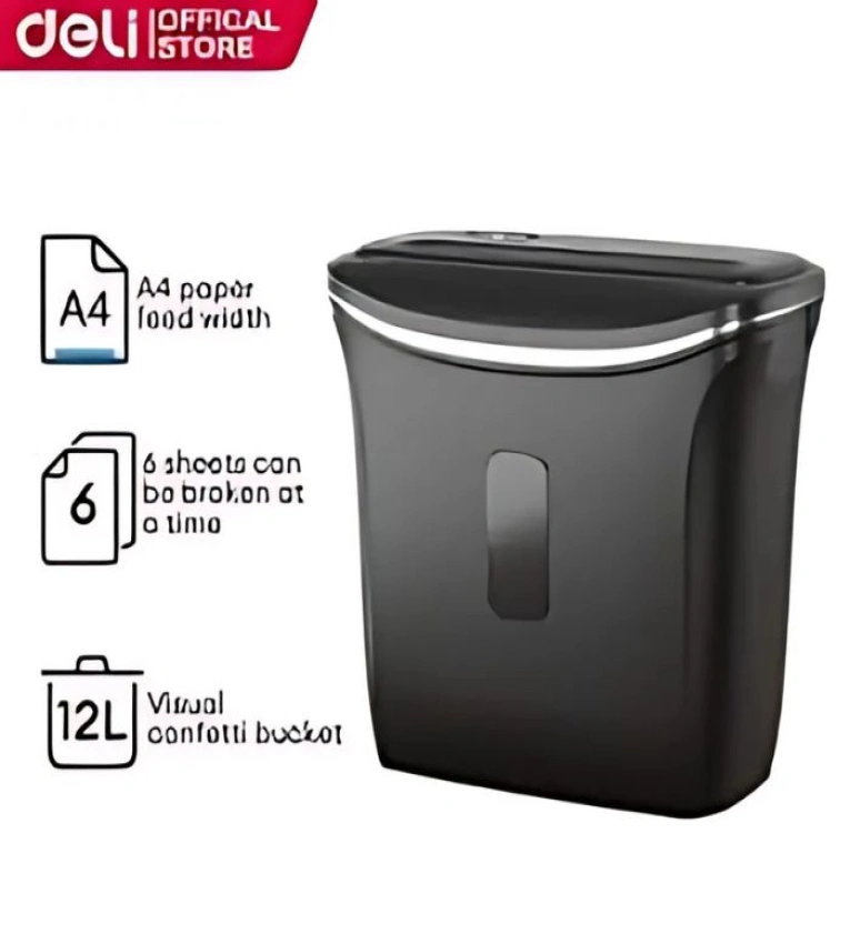 destructeur de papier 12L, largeur d'alimentation A4, destructeur de documents sécurisé, protection des données