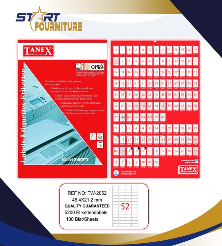 Ce produit est un papier adhésif, conçu pour l'impression d'étiquettes et d'autocollants de haute qualité.